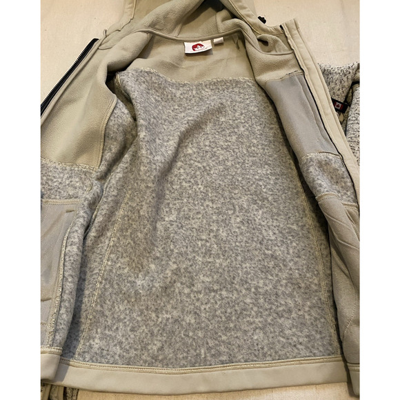 Canada Weatherguard Athletic Jacket Womens Size S/P Beige / Grey Fleece Coat - Picture 8 of 16